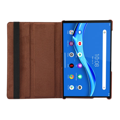 For Lenovo Tab M10 Plus 10.3 360 Degree Rotation Litchi Texture Flip Leather Case with Holder(Pink) - Lenovo by buy2fix | Online Shopping UK | buy2fix