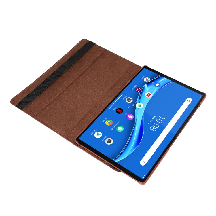 For Lenovo Tab M10 Plus 10.3 360 Degree Rotation Litchi Texture Flip Leather Case with Holder(Sky Blue) - Lenovo by buy2fix | Online Shopping UK | buy2fix