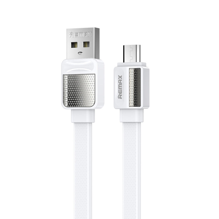 Remax RC-154m 2.4A Micro USB Platinum Pro Charging Data Cable, Length: 1m(White) - Micro USB Cable by REMAX | Online Shopping UK | buy2fix
