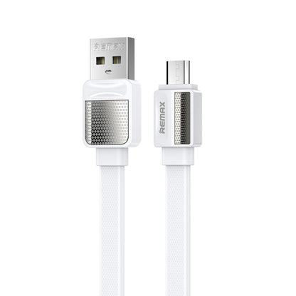 Remax RC-154m 2.4A Micro USB Platinum Pro Charging Data Cable, Length: 1m(White) - Micro USB Cable by REMAX | Online Shopping UK | buy2fix