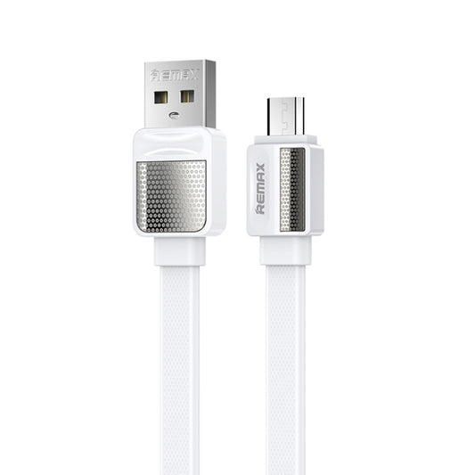 Remax RC-154m 2.4A Micro USB Platinum Pro Charging Data Cable, Length: 1m(White) - Micro USB Cable by REMAX | Online Shopping UK | buy2fix