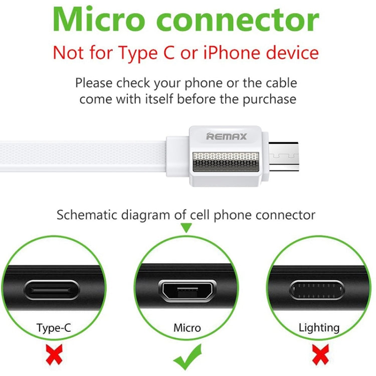 Remax RC-154m 2.4A Micro USB Platinum Pro Charging Data Cable, Length: 1m(Black) - Micro USB Cable by REMAX | Online Shopping UK | buy2fix
