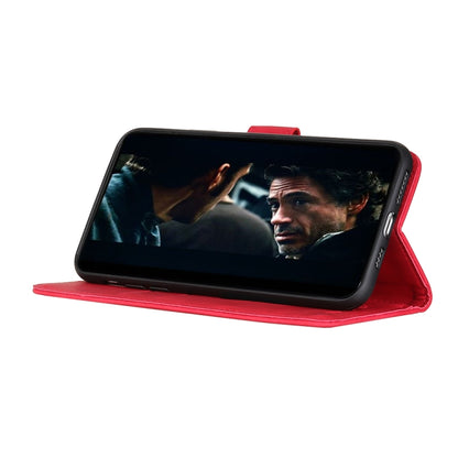 For Xiaomi Redmi Note 10 Pro KHAZNEH Retro Texture PU + TPU Horizontal Flip Leather Case with Holder & Card Slots & Wallet(Red) - Xiaomi Cases by buy2fix | Online Shopping UK | buy2fix