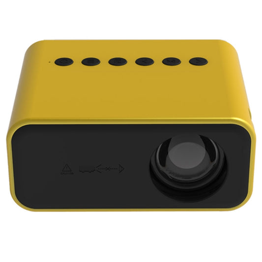 T500 1920x1080P 80 Lumens Portable Mini Home Theater LED HD Digital Projector Without Remote Control & Adaptor(Yellow) - LED Projector by buy2fix | Online Shopping UK | buy2fix