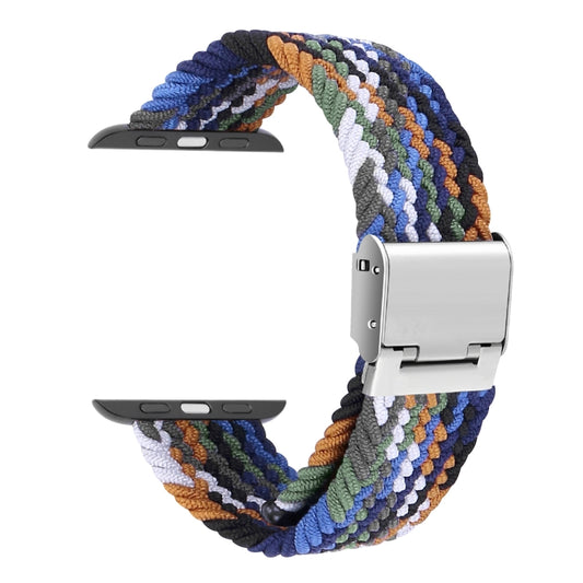 Braided + Stainless Steel Watch Band For Apple Watch Ultra 49mm&Watch Ultra 2 49mm / Series 9&8&7 45mm / SE 3&SE 2&6&SE&5&4 44mm / 3&2&1 42mm(Multicolor) by buy2fix