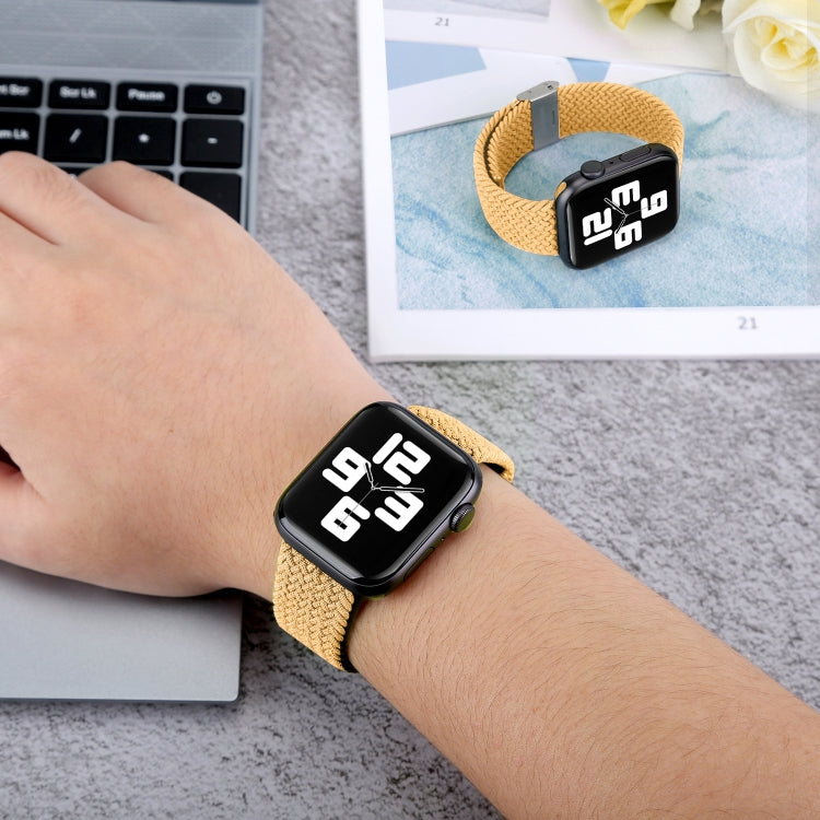 Braided + Stainless Steel Watch Band For Apple Watch Series 7 45mm / 6 & SE & 5 & 4 44mm / 3 & 2 & 1 42mm(Five Colors) by buy2fix