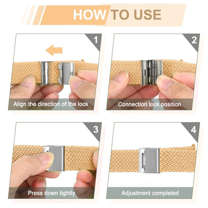 Braided + Stainless Steel Watch Band For Apple Watch Series 7 45mm / 6 & SE & 5 & 4 44mm / 3 & 2 & 1 42mm(Wood Carbon) by buy2fix