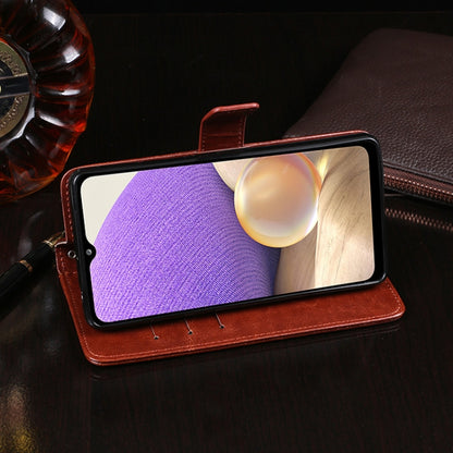 For Samsung Galaxy A32 4G idewei Crazy Horse Texture Horizontal Flip Leather Case with Holder & Card Slots & Wallet(Black) - Galaxy Phone Cases by idewei | Online Shopping UK | buy2fix