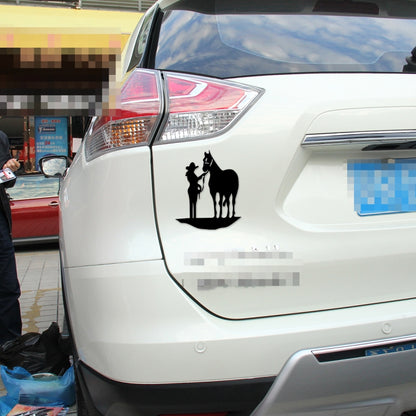 5 PCS Car Waterproof Horse Pattern Sticker(Black) by buy2fix