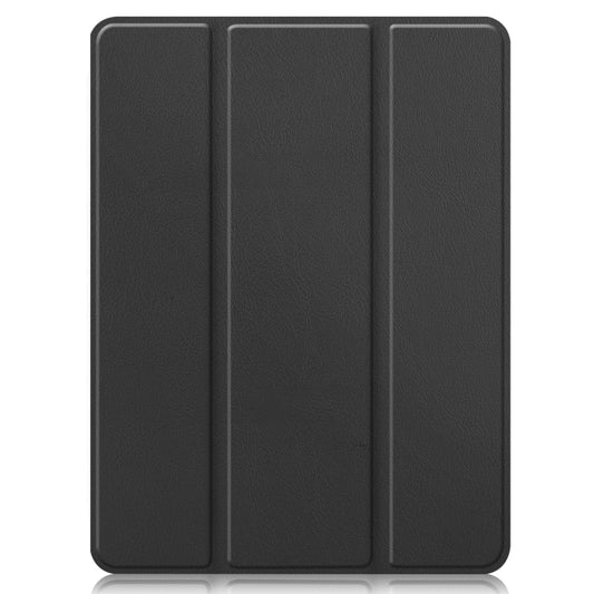 For iPad Pro 12.9 2022 / 2021 Horizontal Flip Honeycomb TPU + PU Leather Tablet Case with Three-folding Holder & Sleep / Wake-up Function & Pen Slot(Black) - iPad Pro 12.9 (2022/2021) Cases by buy2fix | Online Shopping UK | buy2fix