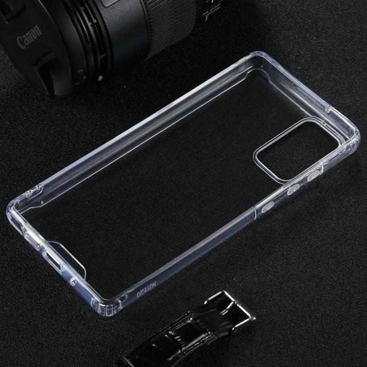 For Samsung Galaxy Note20 Four-corner Shockproof Transparent TPU + PC Protective Case by buy2fix