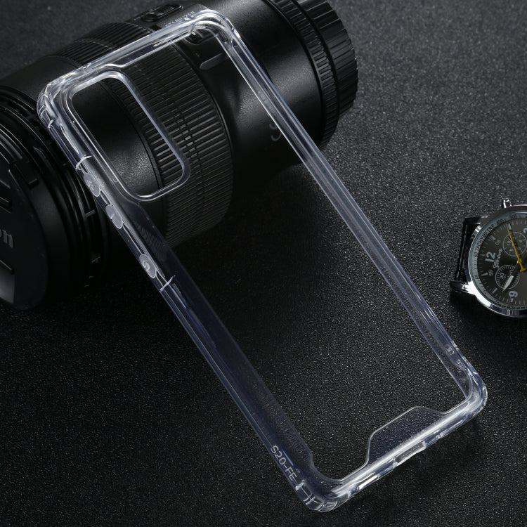 For Samsung Galaxy S20 FE 5G Four-corner Shockproof Transparent TPU + PC Protective Case by buy2fix