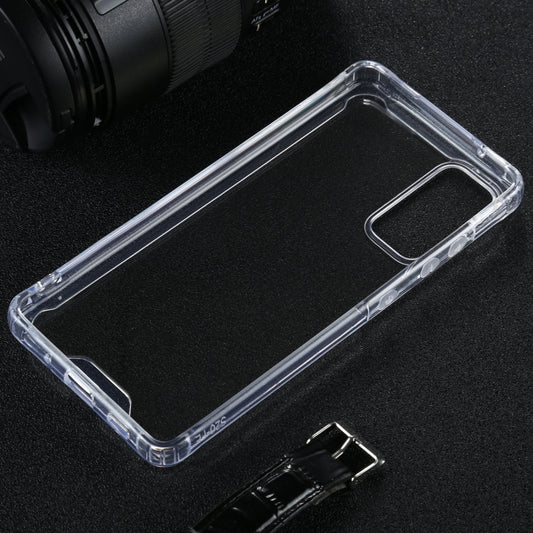For Samsung Galaxy S20 FE 5G Four-corner Shockproof Transparent TPU + PC Protective Case by buy2fix
