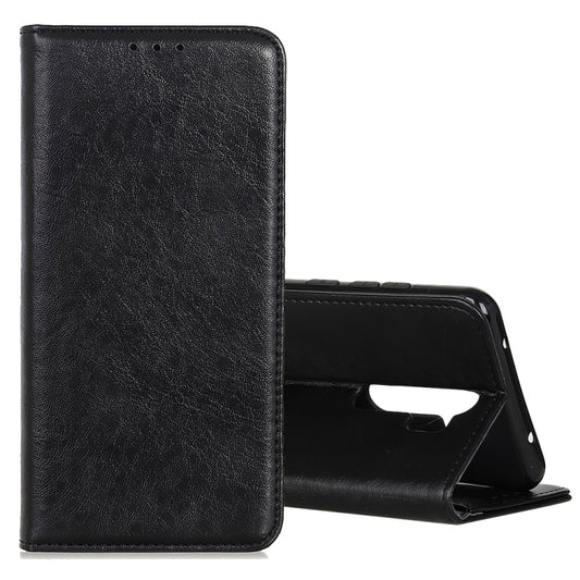 For OPPO A9 (2020) Magnetic Retro Crazy Horse Texture Horizontal Flip Leather Case with Holder & Card Slots(Black) - OPPO Cases by buy2fix | Online Shopping UK | buy2fix