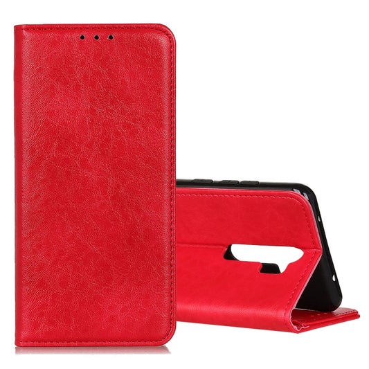 For OPPO A9 (2020) Magnetic Retro Crazy Horse Texture Horizontal Flip Leather Case with Holder & Card Slots(Red) - OPPO Cases by buy2fix | Online Shopping UK | buy2fix