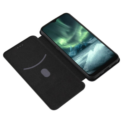 For Nokia 6.3 Carbon Fiber Texture Horizontal Flip TPU + PC + PU Leather Case with Card Slot(Black) by buy2fix