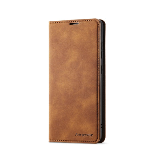 For Samsung Galaxy A52 5G / 4G Forwenw Dream Series Oil Edge Strong Magnetism Horizontal Flip Leather Case with Holder & Card Slots & Wallet & Photo Frame(Brown) - Galaxy Phone Cases by Forwenw | Online Shopping UK | buy2fix