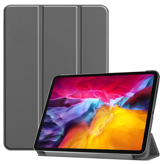 For iPad Pro 11 2022 / 2021 / 2018 Custer Texture  Leather Smart Tablet Case(Grey)