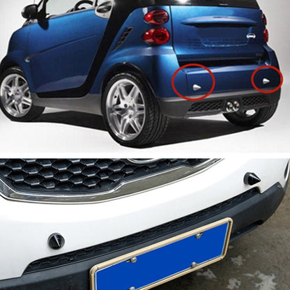 2 PCS Car Rear Anti-collision Tail Cone for Mercedes Benz Smart 2009-2014, Style:Pointed(Blue) by buy2fix