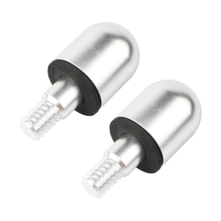 2 PCS Car Rear Anti-collision Tail Cone for Mercedes Benz Smart 2009-2014, Style:Round(Silver) by buy2fix