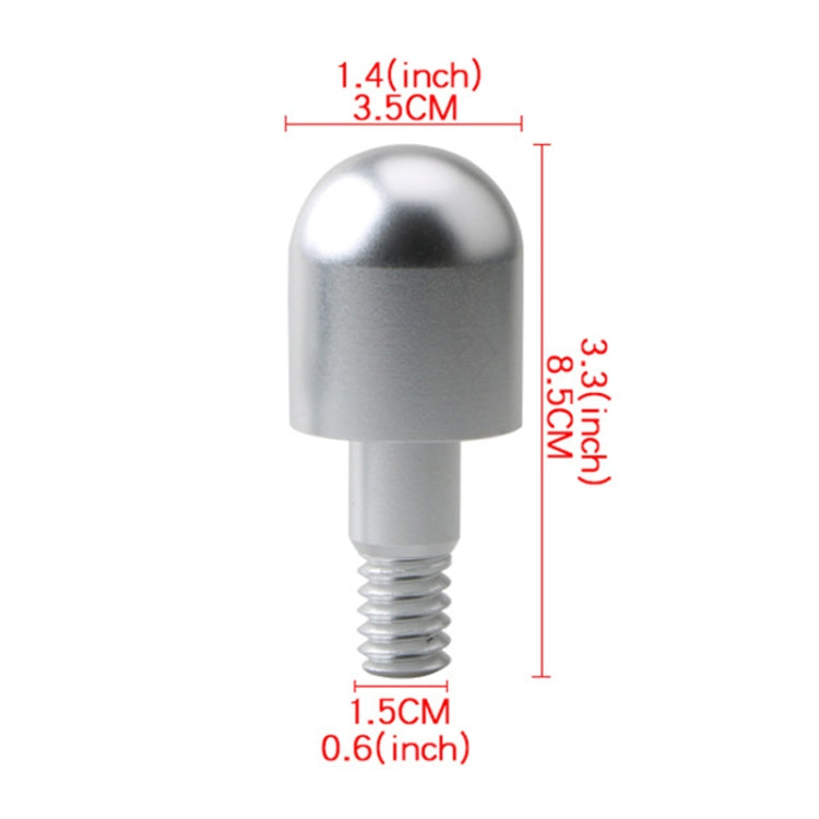 2 PCS Car Rear Anti-collision Tail Cone for Mercedes Benz Smart 2009-2014, Style:Round(Silver) by buy2fix