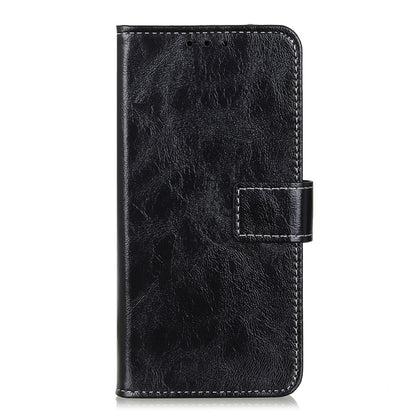 For OPPO A9 (2020) Retro Crazy Horse Texture Horizontal Flip Leather Case with Holder & Card Slots & Photo Frame & Wallet(Black) - OPPO Cases by buy2fix | Online Shopping UK | buy2fix