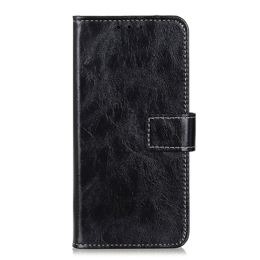 For OPPO A9 (2020) Retro Crazy Horse Texture Horizontal Flip Leather Case with Holder & Card Slots & Photo Frame & Wallet(Black) - OPPO Cases by buy2fix | Online Shopping UK | buy2fix