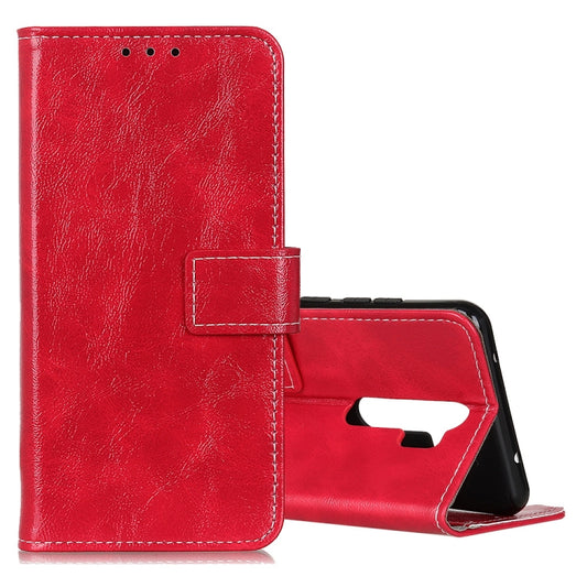 For OPPO A9 (2020) Retro Crazy Horse Texture Horizontal Flip Leather Case with Holder & Card Slots & Photo Frame & Wallet(Red) - OPPO Cases by buy2fix | Online Shopping UK | buy2fix