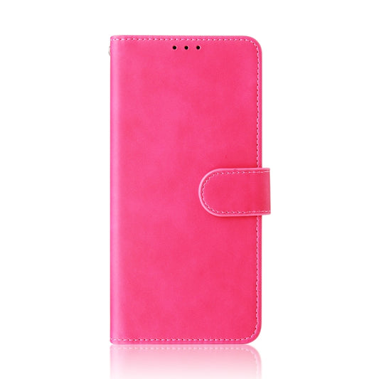 For Samsung Galaxy A02 / M02 Solid Color Skin Feel Magnetic Buckle Horizontal Flip Calf Texture PU Leather Case with Holder & Card Slots & Wallet(Rose Red) by buy2fix