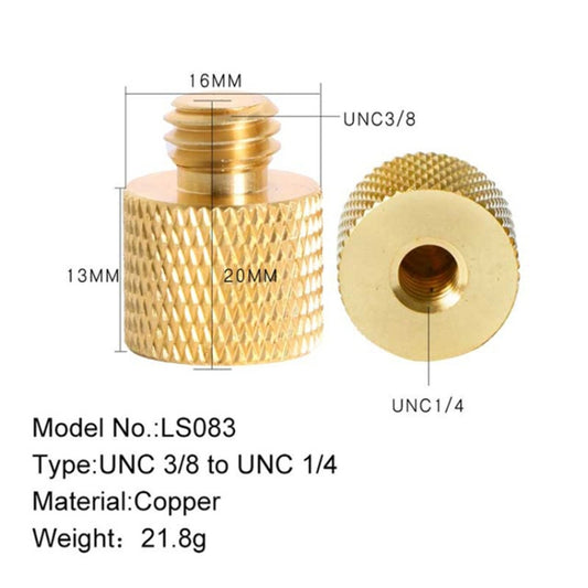 BEXIN LS083 2 PCS 1/4 inch Female Thread to 3/8 inch Male Conversion Screws -  by BEXIN | Online Shopping UK | buy2fix