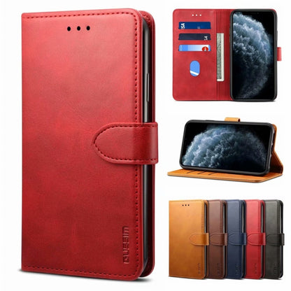 For Samsung Galaxy A32 5G GUSSIM Business Style Horizontal Flip Leather Case with Holder & Card Slots & Wallet(Red) by imak