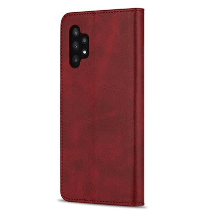 For Samsung Galaxy A32 5G GUSSIM Business Style Horizontal Flip Leather Case with Holder & Card Slots & Wallet(Red) by imak