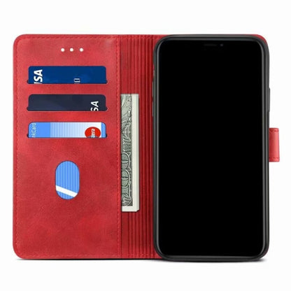 For Samsung Galaxy A32 5G GUSSIM Business Style Horizontal Flip Leather Case with Holder & Card Slots & Wallet(Red) by imak