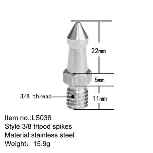 BEXIN LS036 2PCS Stainless Steel 3/8 inch Feet Screws For SLR Tripod -  by BEXIN | Online Shopping UK | buy2fix