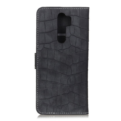 For OPPO A9 (2020) Crocodile Texture Horizontal Flip Leather Case with Holder & Wallet & Card Slots & Photo Frame(Black) - OPPO Cases by buy2fix | Online Shopping UK | buy2fix