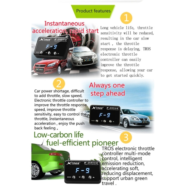 For Ford B-Max 2012- TROS KS-5Drive Potent Booster Electronic Throttle Controller - Car Modification by TROS | Online Shopping UK | buy2fix