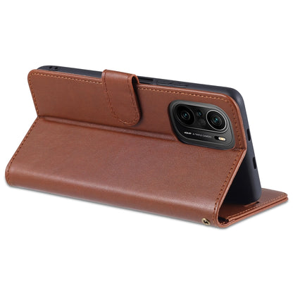 For Xiaomi Poco F3 AZNS Sheepskin Texture Horizontal Flip Leather Case with Holder & Card Slots & Wallet(Black) - Xiaomi Cases by AZNS | Online Shopping UK | buy2fix