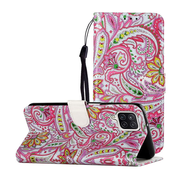 For Samsung Galaxy A12 Oil Embossed Coloured Drawing Pattern Horizontal Flip PU Leather Case with Holder & Card Slots & Wallet(Pepper Flower) by buy2fix