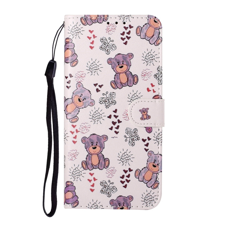 For Samsung Galaxy A12 Oil Embossed Coloured Drawing Pattern Horizontal Flip PU Leather Case with Holder & Card Slots & Wallet(Little Bear) by buy2fix