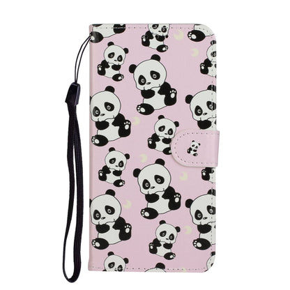 For Samsung Galaxy A52 5G / 4G Oil Embossed Coloured Drawing Pattern Horizontal Flip PU Leather Case with Holder & Card Slots & Wallet(Pandas) by buy2fix