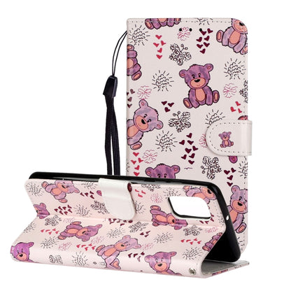 For Samsung Galaxy A52 5G / 4G Oil Embossed Coloured Drawing Pattern Horizontal Flip PU Leather Case with Holder & Card Slots & Wallet(Little Bear) by buy2fix