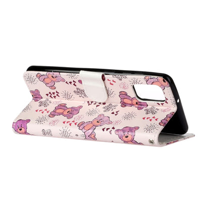 For Samsung Galaxy A52 5G / 4G Oil Embossed Coloured Drawing Pattern Horizontal Flip PU Leather Case with Holder & Card Slots & Wallet(Little Bear) by buy2fix