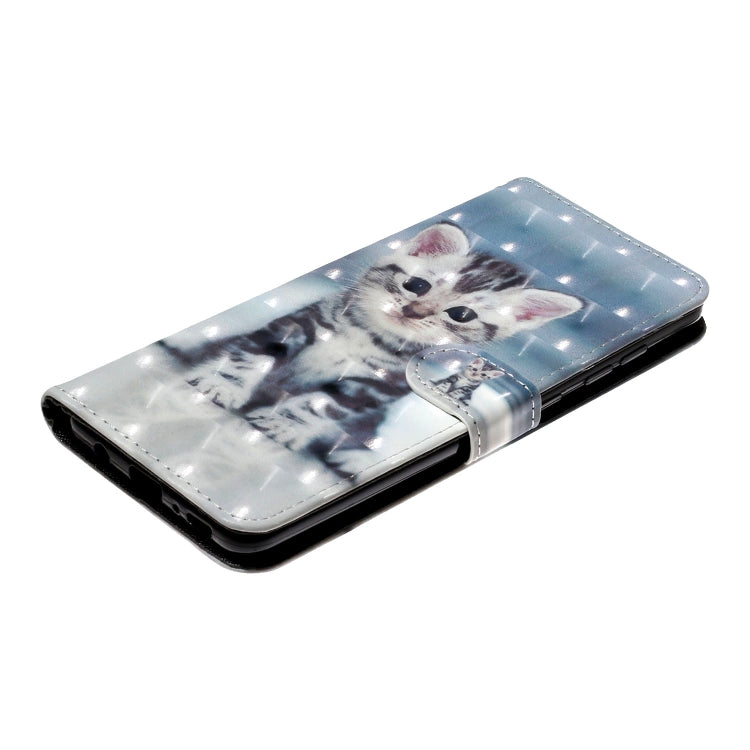 For Samsung Galaxy A52 5G / 4G 3D Pattern Horizontal Flip PU Leather Case with Holder & Card Slots & Wallet(Cat) by buy2fix