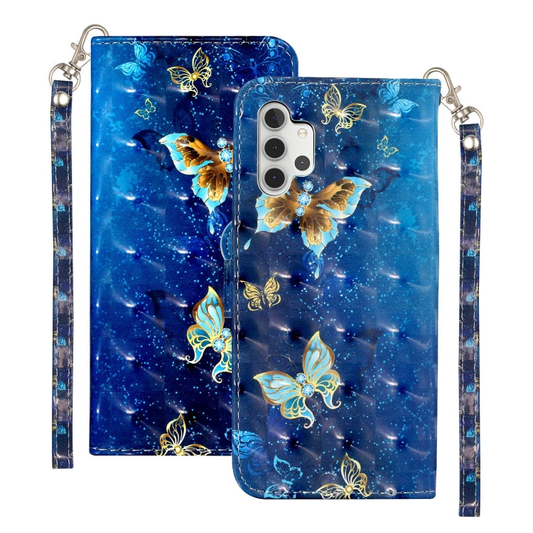 For Samsung Galaxy A32 5G 3D Pattern Horizontal Flip PU Leather Case with Holder & Card Slots & Wallet(Rankine Butterfly) by imak