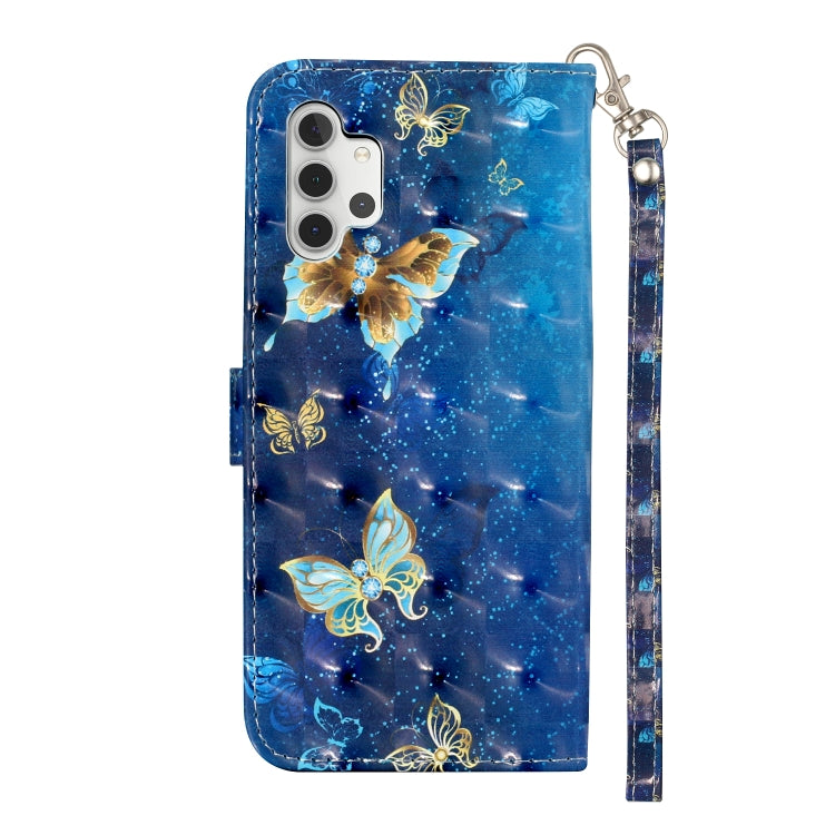 For Samsung Galaxy A32 5G 3D Pattern Horizontal Flip PU Leather Case with Holder & Card Slots & Wallet(Rankine Butterfly) by imak