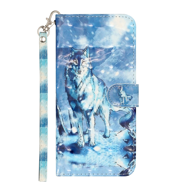 For Samsung Galaxy A32 5G 3D Pattern Horizontal Flip PU Leather Case with Holder & Card Slots & Wallet(Snow Mountain Wolf) by imak