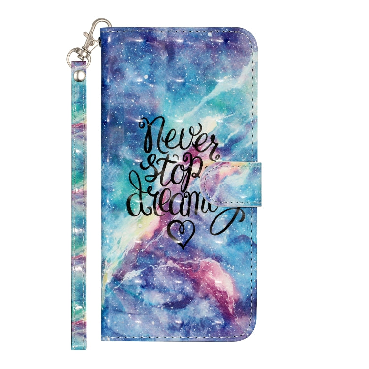 For Samsung Galaxy A32 5G 3D Pattern Horizontal Flip PU Leather Case with Holder & Card Slots & Wallet(Blue Starry Sky) by imak