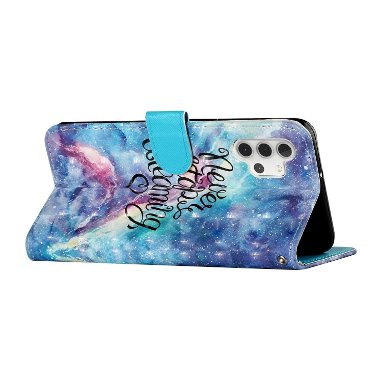 For Samsung Galaxy A32 5G 3D Pattern Horizontal Flip PU Leather Case with Holder & Card Slots & Wallet(Blue Starry Sky) by imak