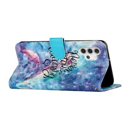 For Samsung Galaxy A32 5G 3D Pattern Horizontal Flip PU Leather Case with Holder & Card Slots & Wallet(Blue Starry Sky) by imak