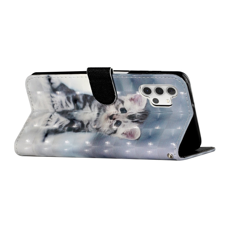 For Samsung Galaxy A32 5G 3D Pattern Horizontal Flip PU Leather Case with Holder & Card Slots & Wallet(Cat) by imak